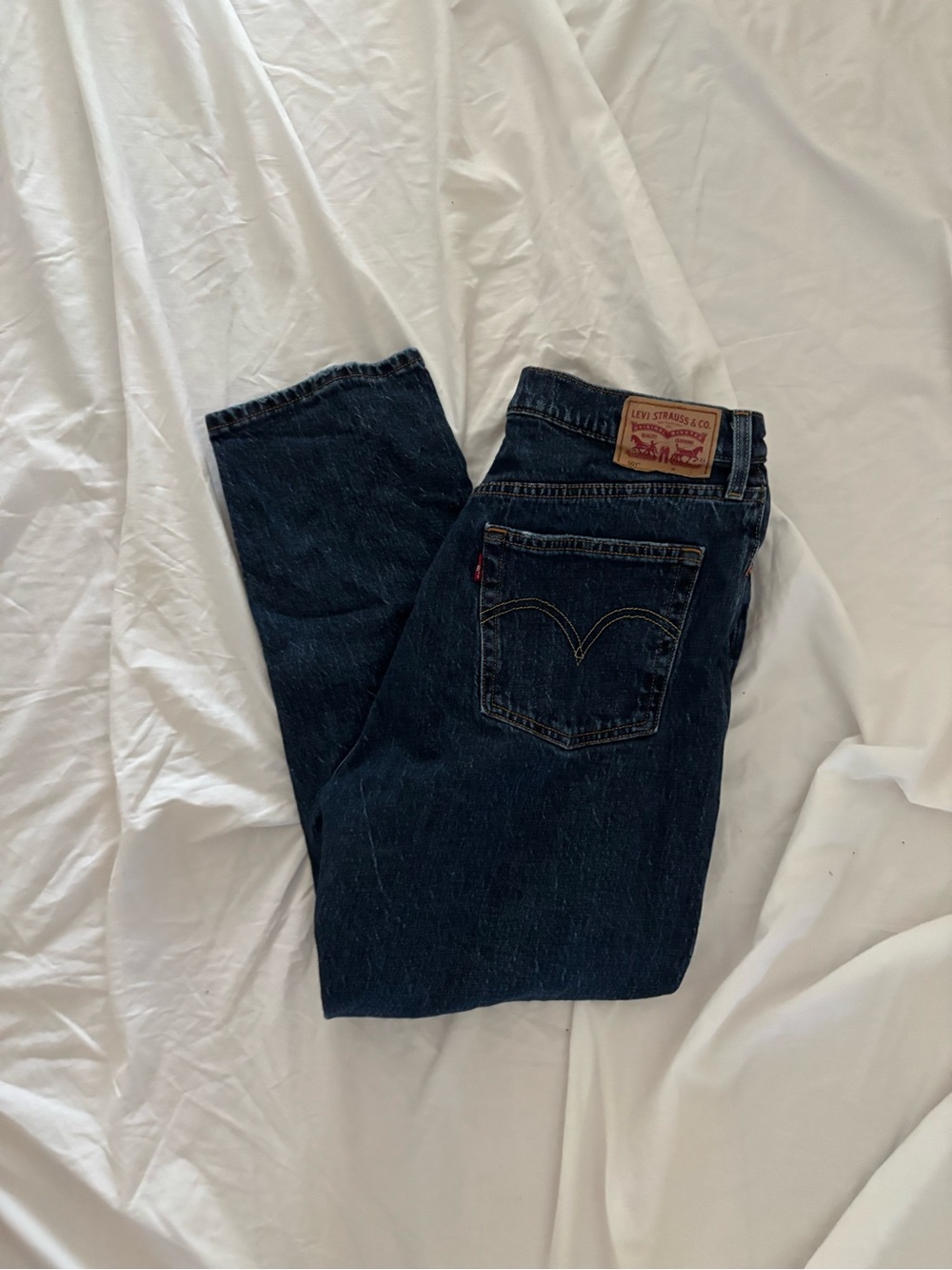 Levi's 501 Women's Dark Blue Straight Jeans